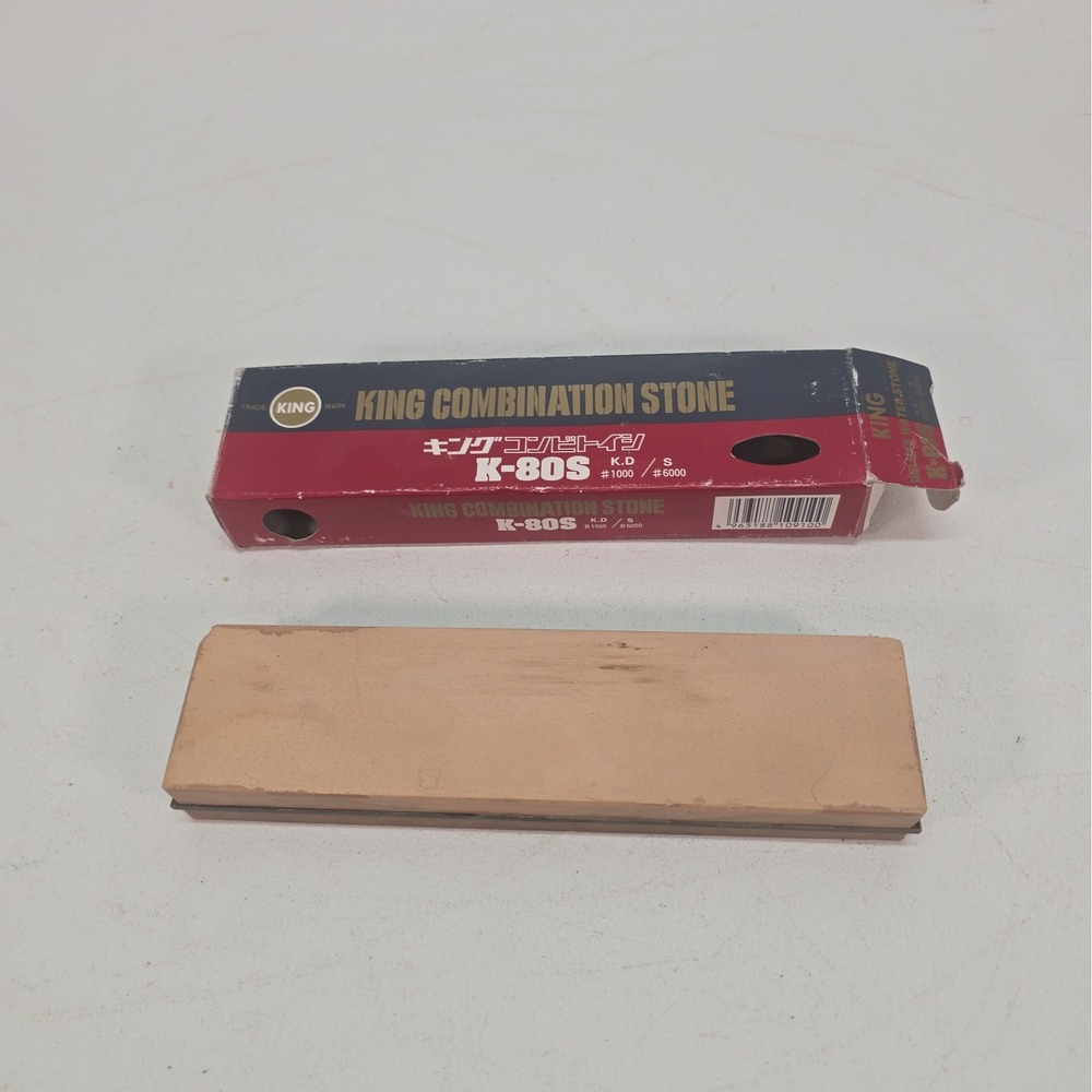 King Combination Whetstone  1000/6000 Grit Sharpening Stone Made in Japan